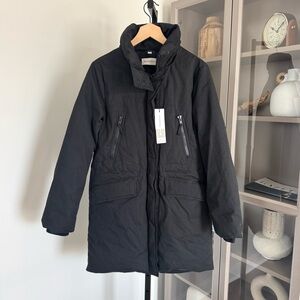 Sandoval Veronika Black Down Filled Long Coat Small NEW Parka Winter Jacket